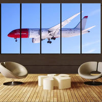 Thumbnail for Norwegian Boeing 787 canvas - 5 Pieces