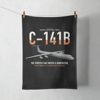 Thumbnail for C-141B Starlifter design on black towel
