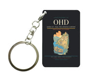 Thumbnail for Ohrid St. Paul the Apostle Airport (OHD) design on black key chain