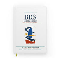 Thumbnail for Bristol Airport (BRS) design on white notebook