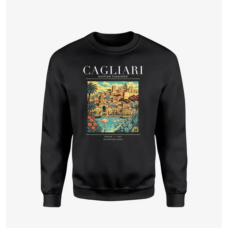 CAGLIARI - Poster - Sweatshirt - Black