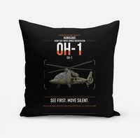 Thumbnail for Kawasaki OH-1 design on black pillow