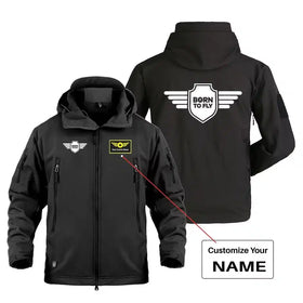 Born To Fly & Badge Military Jackets (Customizable)