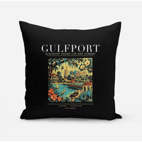 Thumbnail for GULFPORT - Poster - Pillow - Black