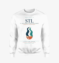 Thumbnail for St. Louis Lambert International Airport (STL) design on white sweatshirt
