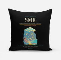 Thumbnail for Simón Bolívar International Airport (SMR) design on black pillow
