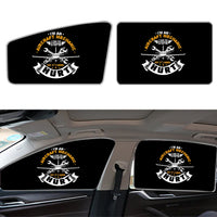 Thumbnail for I'm an Aircraft Mechanic Car Sun Shade (Side window) aviation design on reflective polyester car side window sun shade.