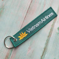 Thumbnail for Vietnam Airlines aviation Remove Before Flight key chain, aviation-tag style webbing.