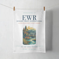 Thumbnail for Newark Liberty International Airport (EWR) design on white towel
