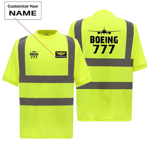 Boeing 777 & Plane Reflective Polo & T-Shirts