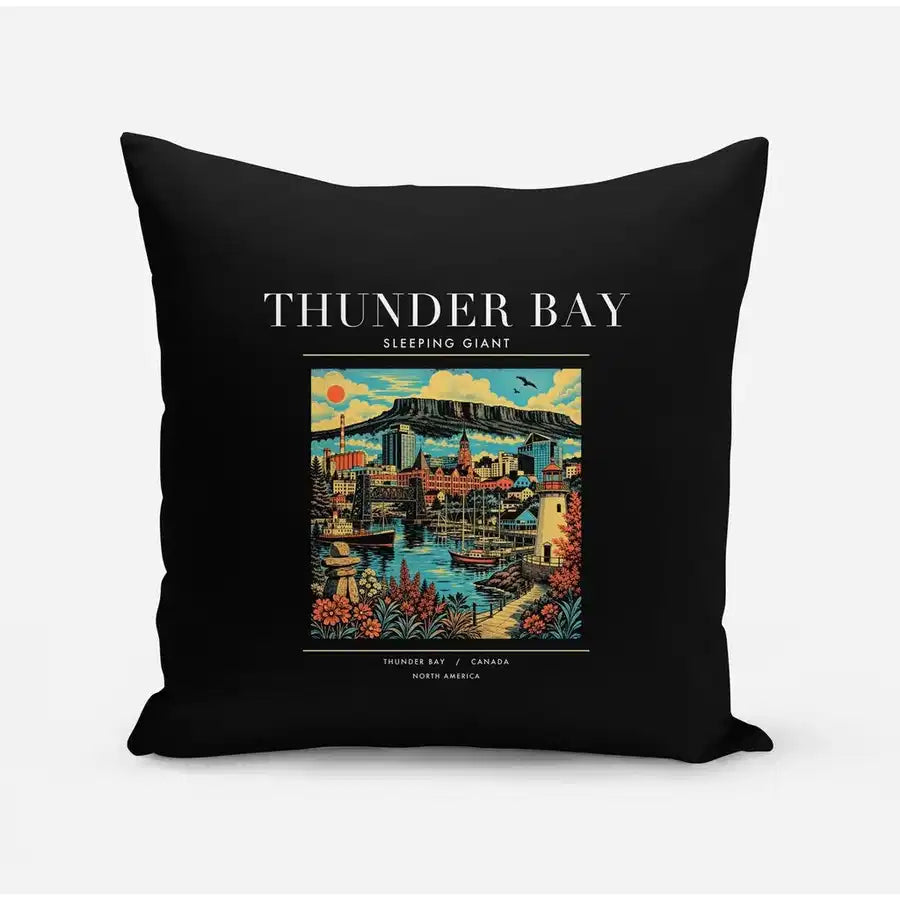 THUNDER BAY - Poster - Pillow - Black