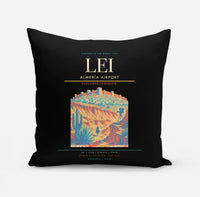 Thumbnail for Almería Airport (LEI) design on black pillow