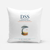 Thumbnail for Blaise Diagne International Airport (DSS) design on white pillow