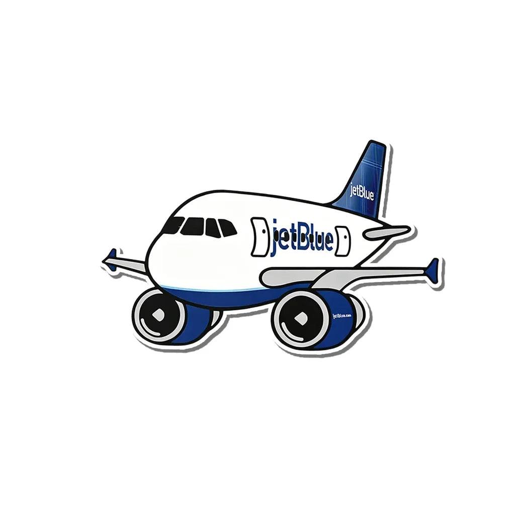 JetBlue Airbus A320 aviation design airplane sticker in weather-resistant vinyl.