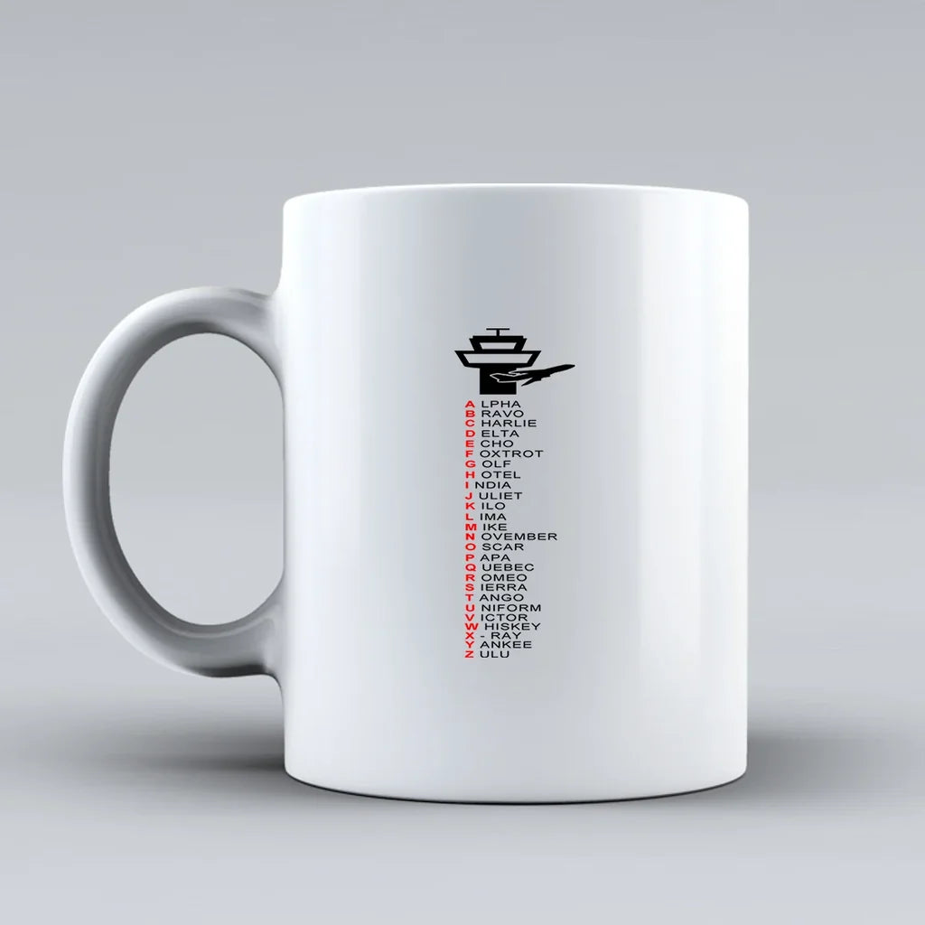 Customisable Aviation Alphabet Mug - view 2