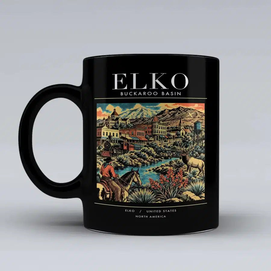 ELKO - Poster - Mug - Black