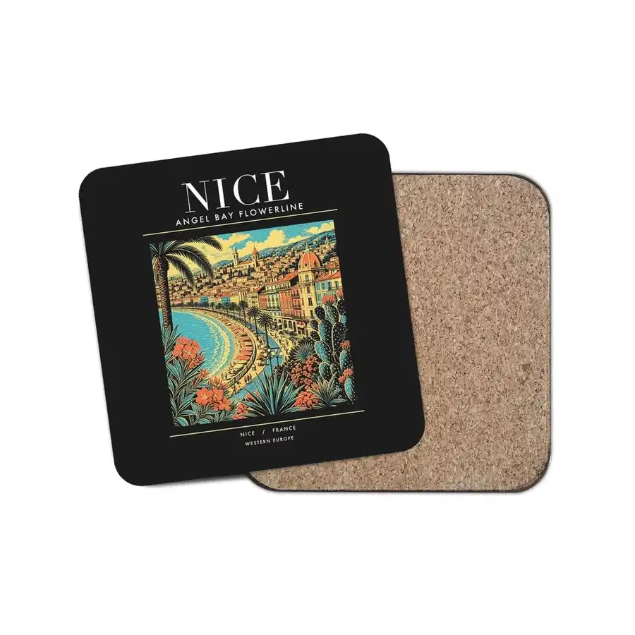 NICE - Poster - Coaster - Black
