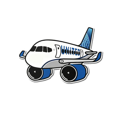 United Airlines B757 aviation design airplane sticker in weather-resistant vinyl.