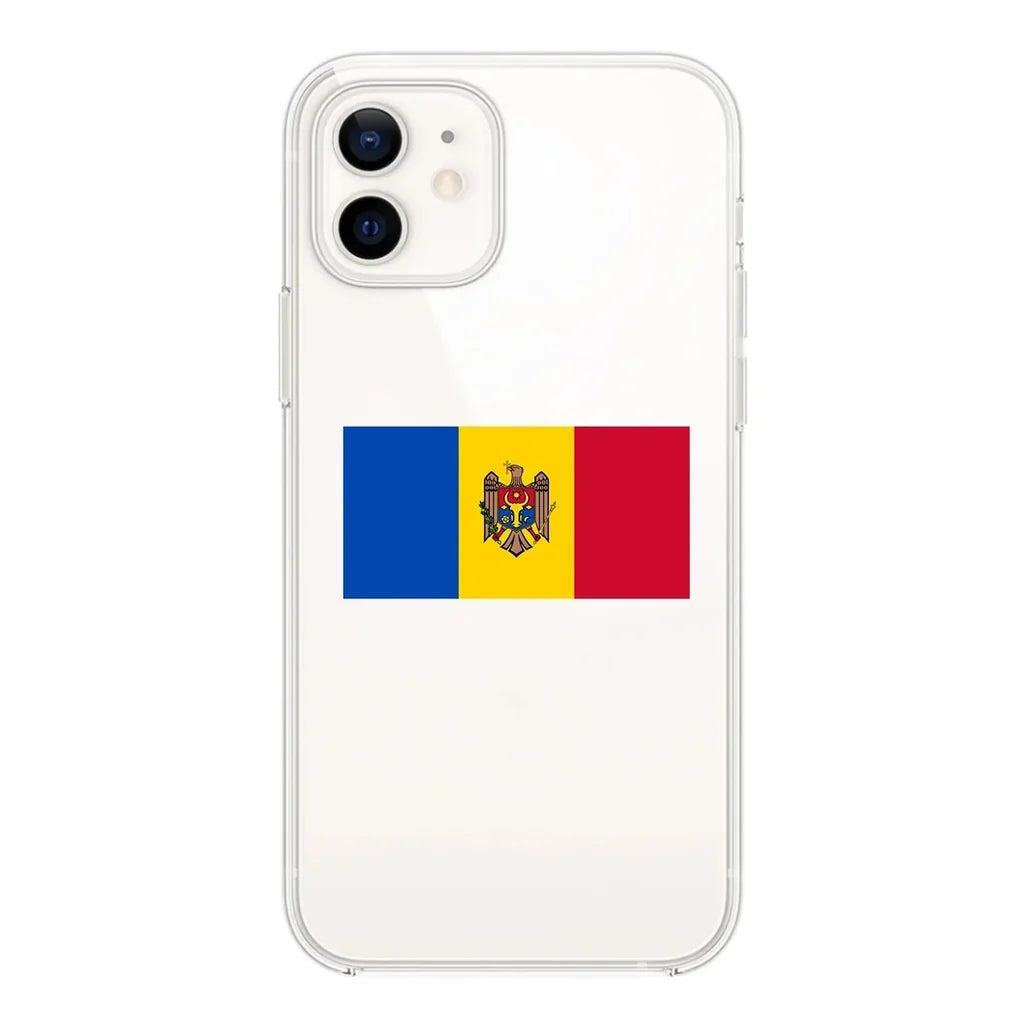 Republic of Moldova Transparent Silicone aviation print transparent iPhone case, fits iPhone.