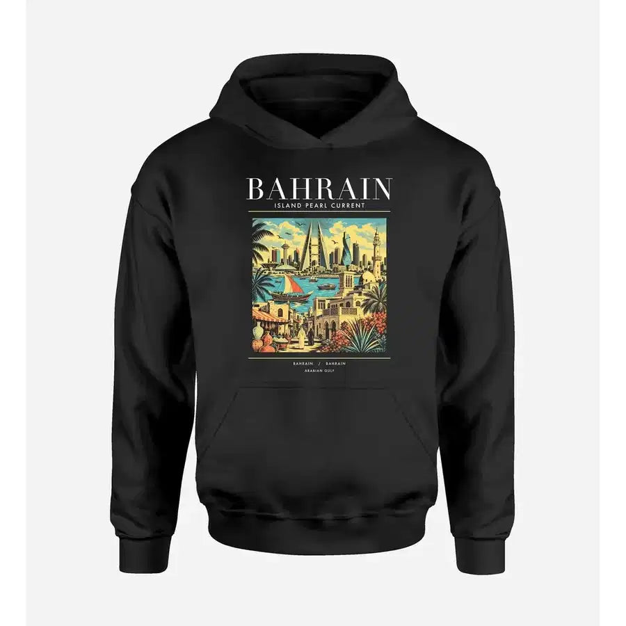 BAHRAIN - Poster - Premium Hoodie - Black