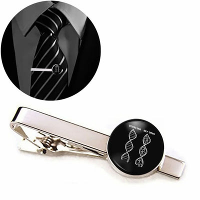 Aviation DNA aviation-themed tie clip, polished stainless steel.