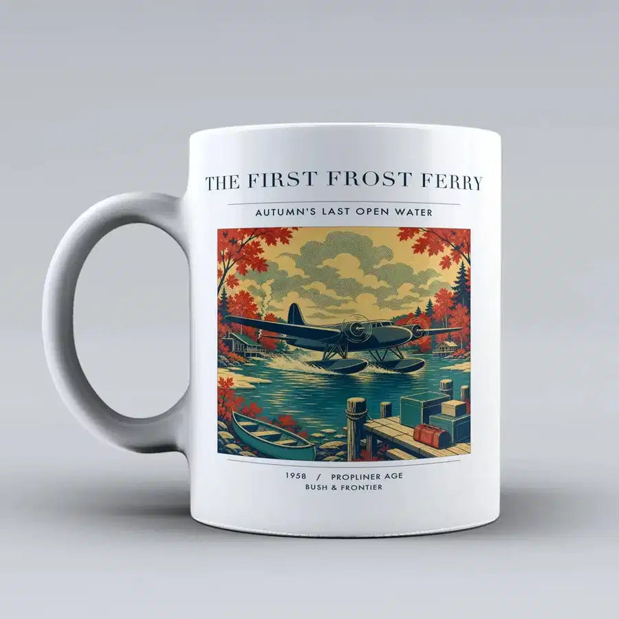VINTAGE G4433 - The First Frost Ferry - Ceramic Mug design on white