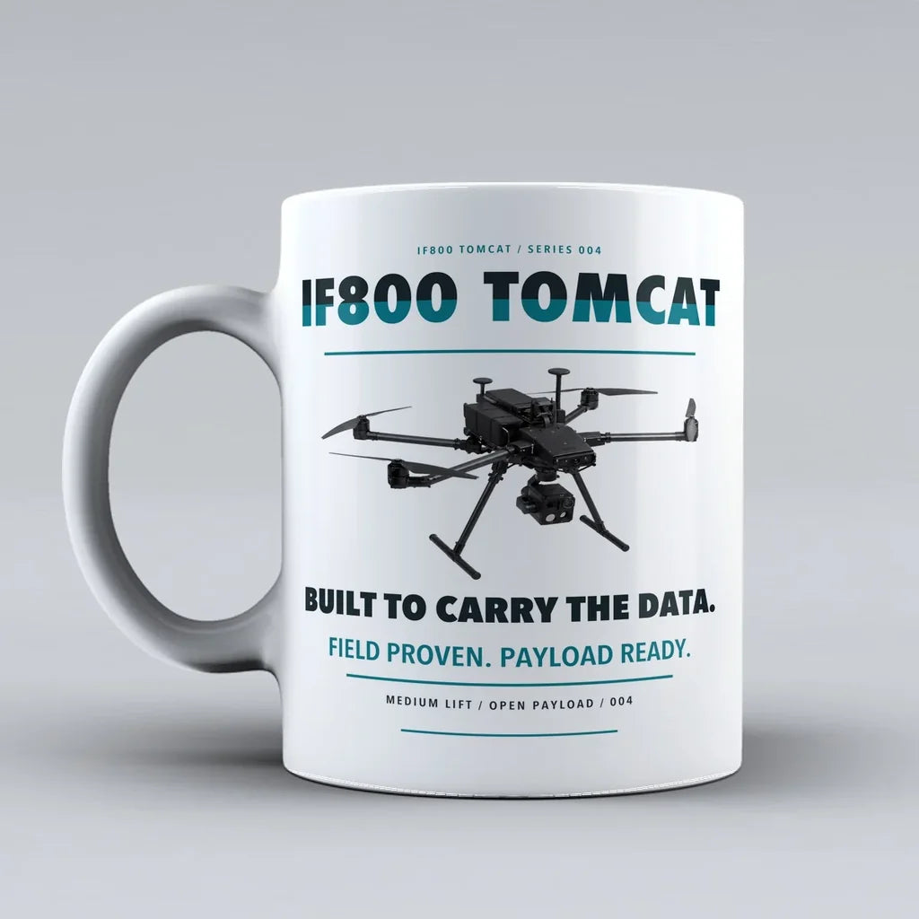 Flight IF800 Tomcat Mug design on white inspired