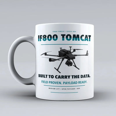 Flight IF800 Tomcat Mug design on white inspired