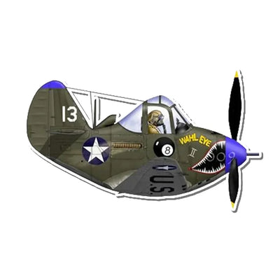 P-39 Fighter, Airacobra Airplanes sticker, Wide 6cm (2.3inches)