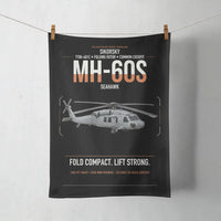 Thumbnail for Sikorsky MH-60S Seahawk design on black towel