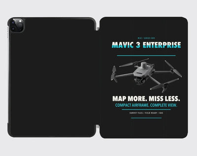 DJI Mavic 3 Enterprise design on black ipad tablet case