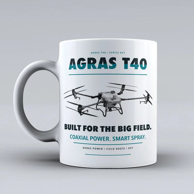 Agras T40 Mug design on white dji