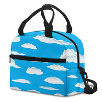 Thumbnail for Amazing Clouds aviation print lunch bag, insulated polyester.