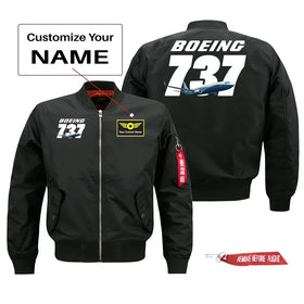 Super Boeing 737+Text Pilot Jackets (Customizable)