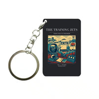 Thumbnail for VINTAGE G4126 - The Training Jets - Designed Key Chain design on black