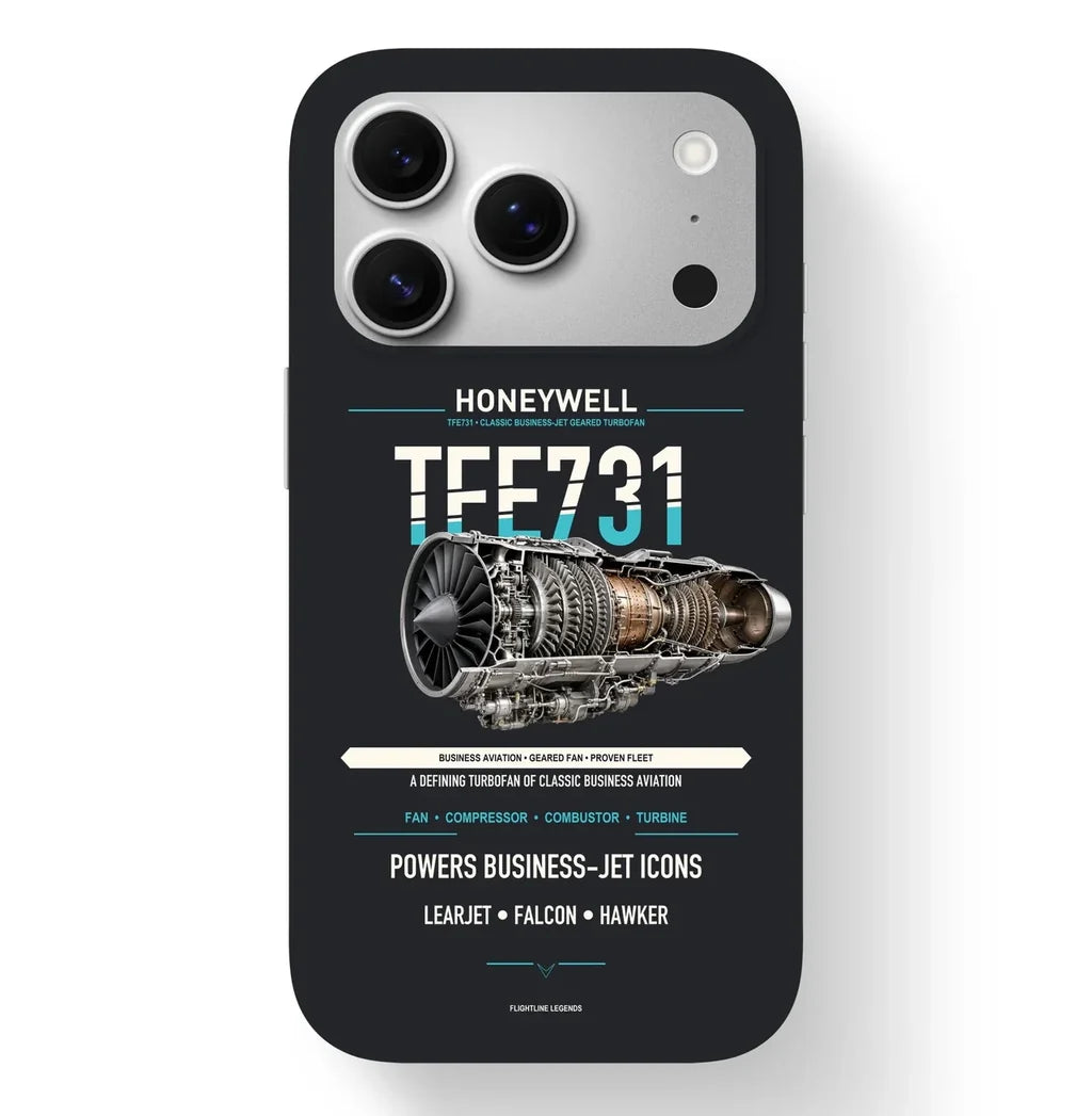TFE731 Case design on black iphone case