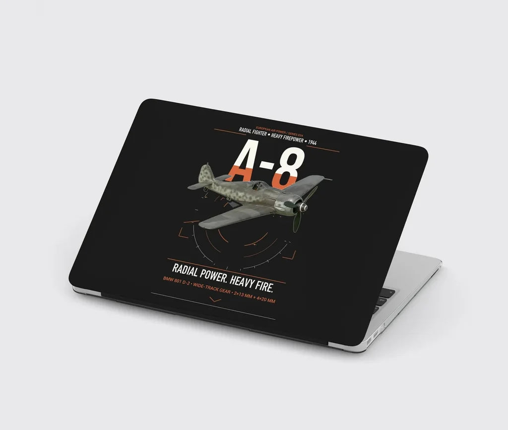 Focke-Wulf Fw 190A-8 design on black MacBook case