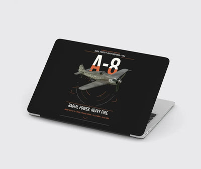 Focke-Wulf Fw 190A-8 design on black MacBook case
