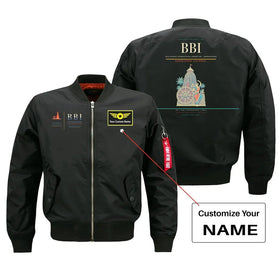 Biju Patnaik International Airport (BBI) Bomber Jacket