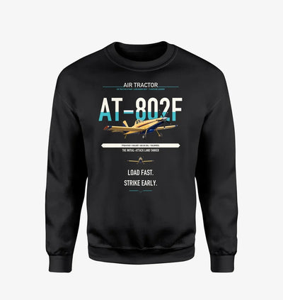 Air Tractor AT-802F design on black sweatshirt