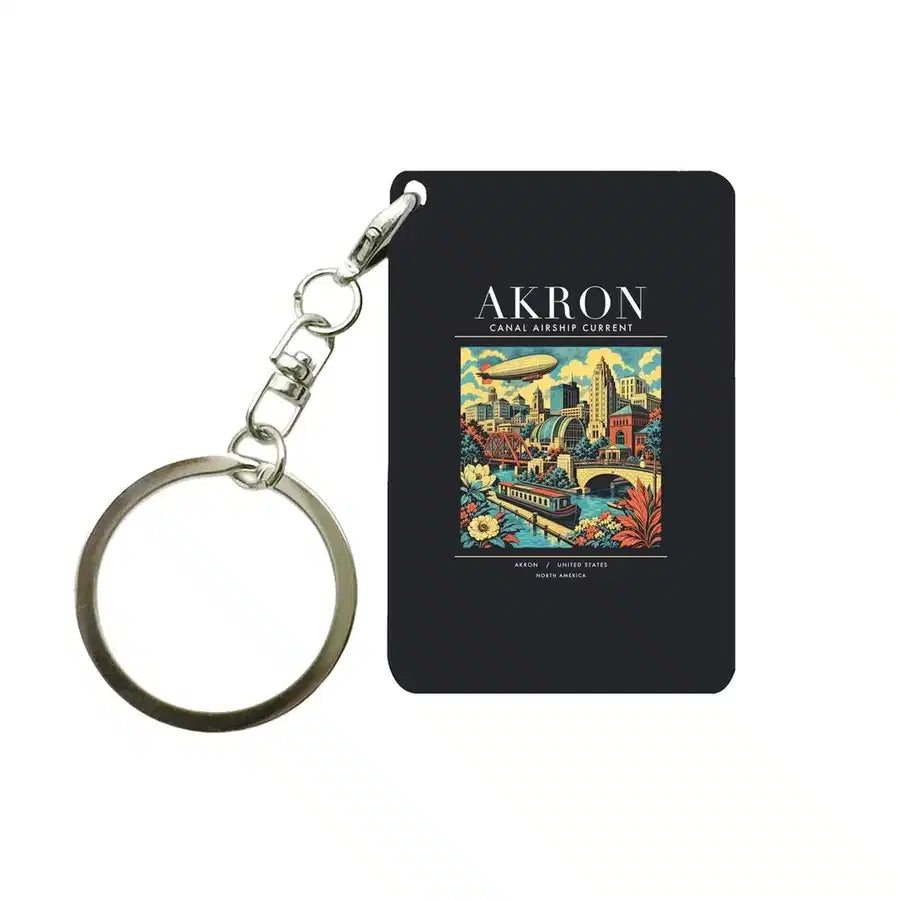 AKRON - Poster - Key Chain - Black