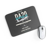 Thumbnail for Diamond DA20 design on black rectangle mouse pad