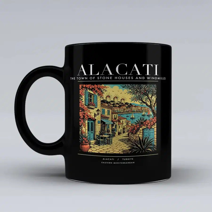 ALACATI - Poster - Mug - Black