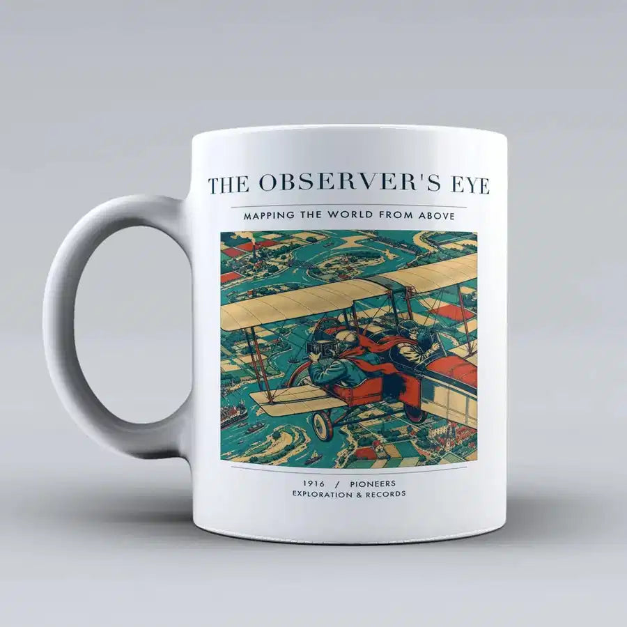 VINTAGE G4008 - The Observer's Eye - Ceramic Mug design on white