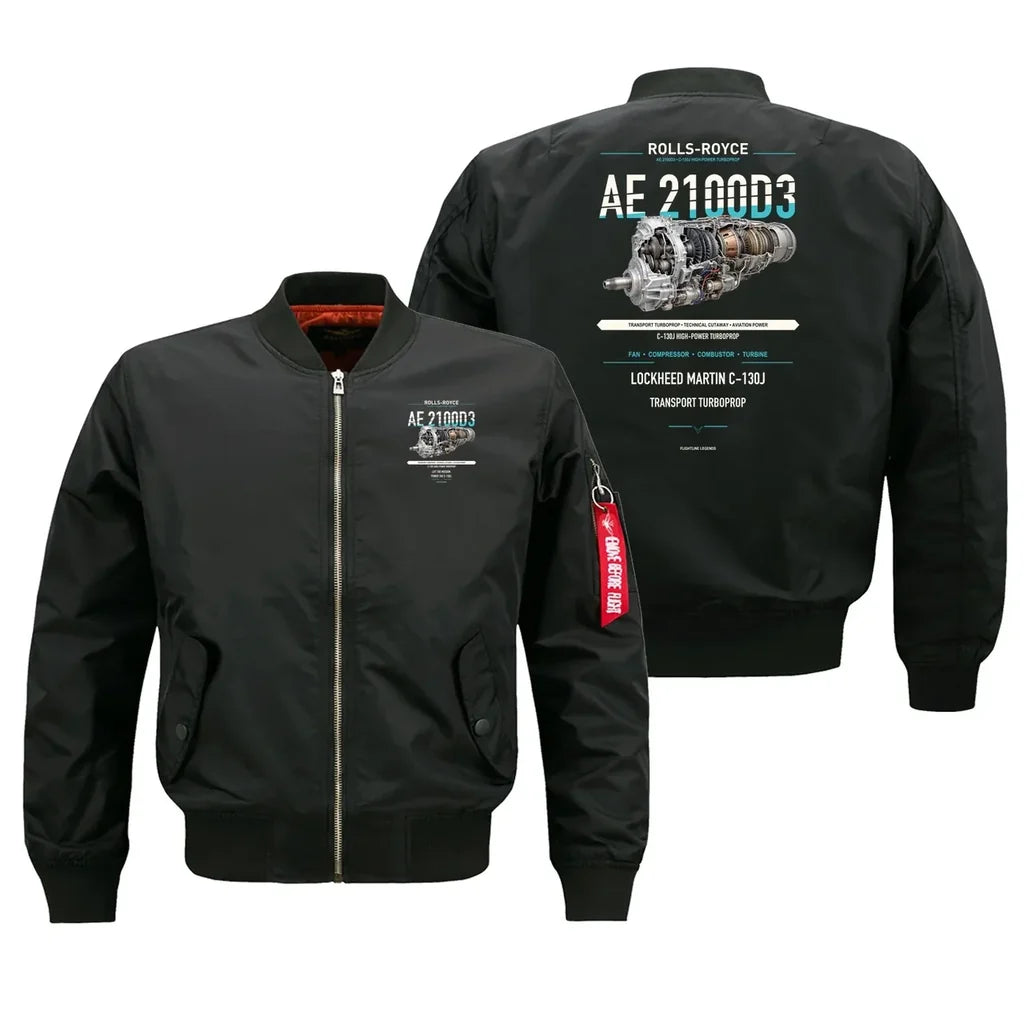 AE 2100D3 design on black bomber