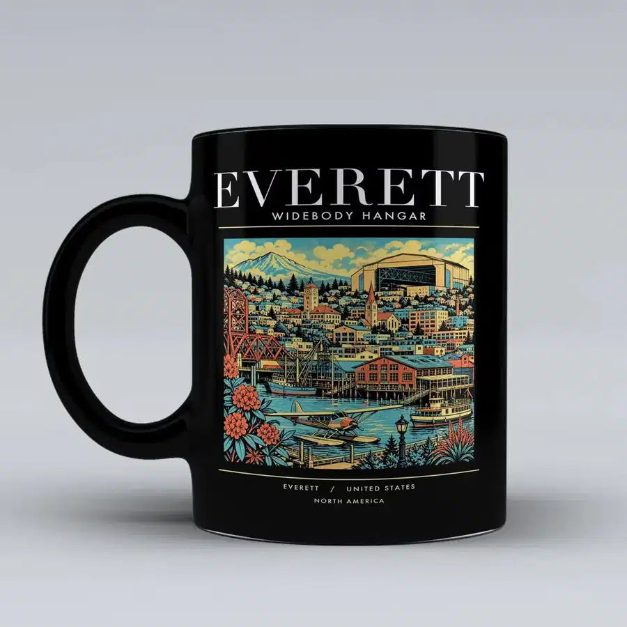 EVERETT - Poster - Mug - Black