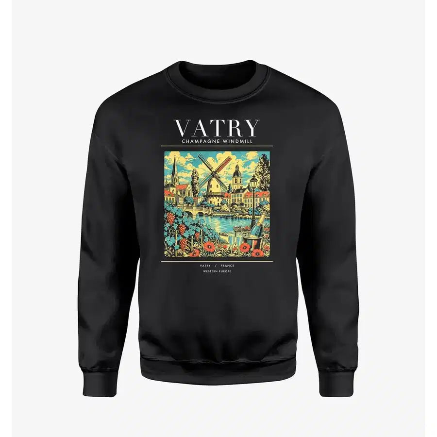 VATRY - Poster - Sweatshirt - Black
