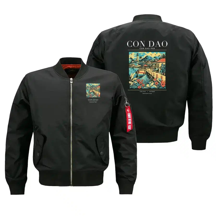 CON DAO - Poster - Bomber Jacket - Black