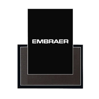 Embraer & Text aviation design magnet in strong neodymium core.