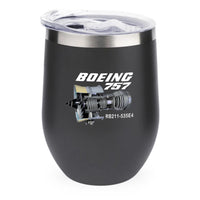 Thumbnail for Boeing 757 & Rolls Royce Engine (RB211) 12oz Egg aviation design on 12oz egg cup, compact 12oz ceramic.